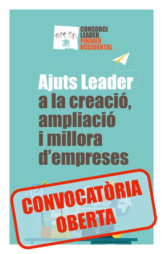 OBERTA LA CONVOCATÒRIA D’AJUTS LEADER, EN EL MARC DEL PROGRAMA DE DESENVOLUPAMENT RURAL DE CATALUNYA 2014-2020