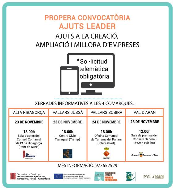 Jornadas informativas de las ayudas Leader, convocatoria 2016