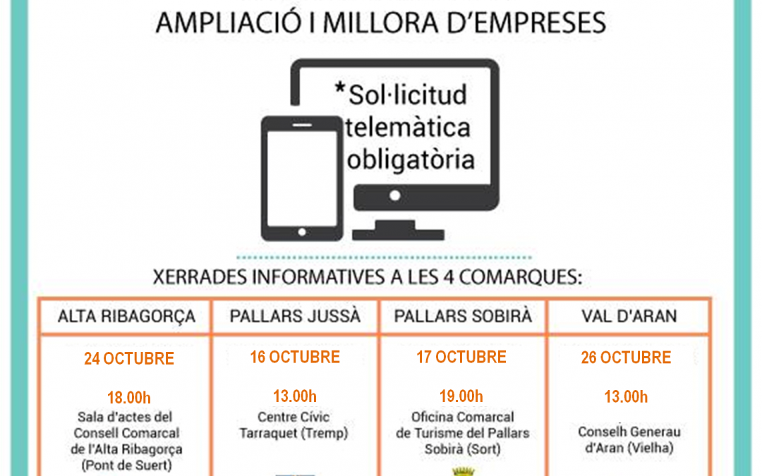 CONVOCATÒRIA OBERTA: Sessions informatives (Ajuts Leader 2017)