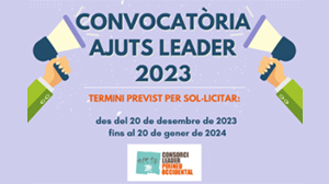 CONVOCATÒRIA D'AJUTS LEADER 2023